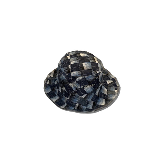 Checkered Bucket Hat (Blue Denim/Plaid)